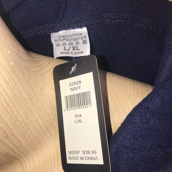 🆕Navy Sweatsuit Jogger Loungewear CropTop Zip Front Coat & Pants W/Pockets - Picture 3 of 13